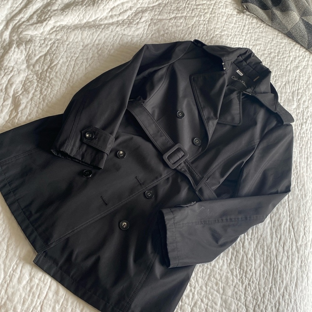 Calvin Klein Black Trench Coat